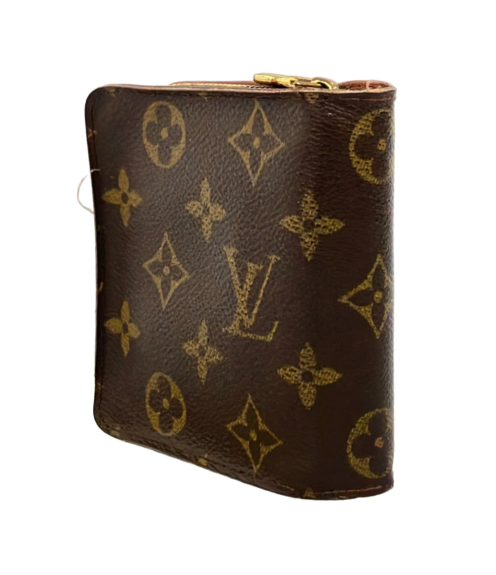 訳あり LOUIS VUITTON 二つ折り財布 コンパクトジップ モノグラム M61667 レディース ルイ・ヴィトン
