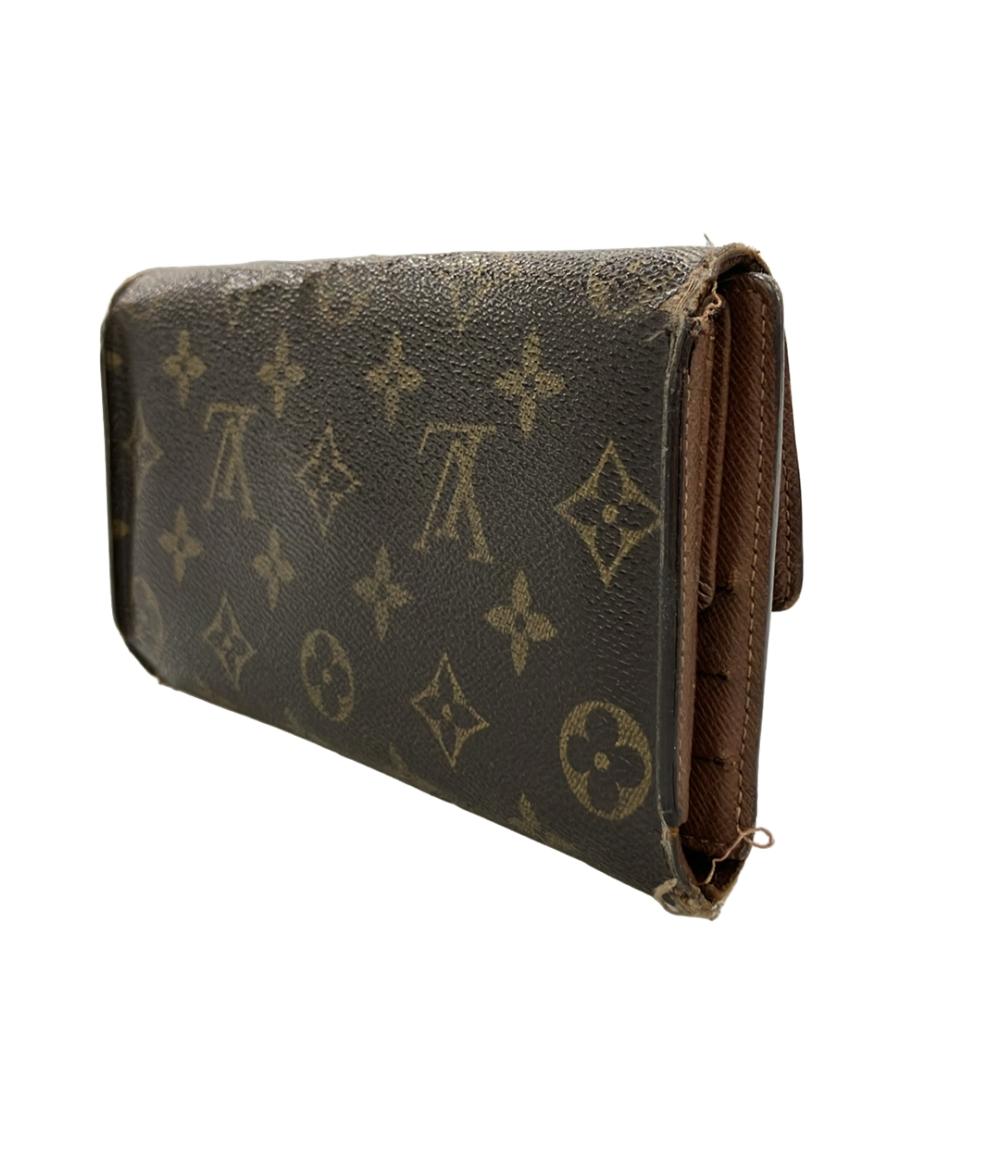 訳あり LOUIS VUITTON 三つ折り長財布 モノグラム M61217 ユニセックス ルイ・ヴィトン