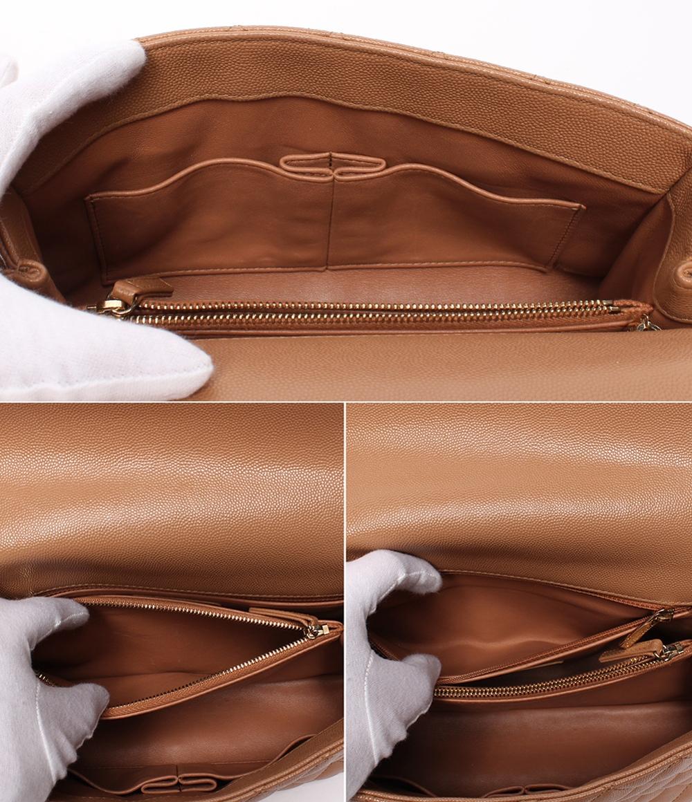 CHANEL 2way ハンドバッグ ショルダーバッグ マトラッセ ゴールド金具
