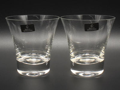 ロイヤルドルトン グラス タンブラー 2点セット ペア フュージョンアイス Royal Doulton