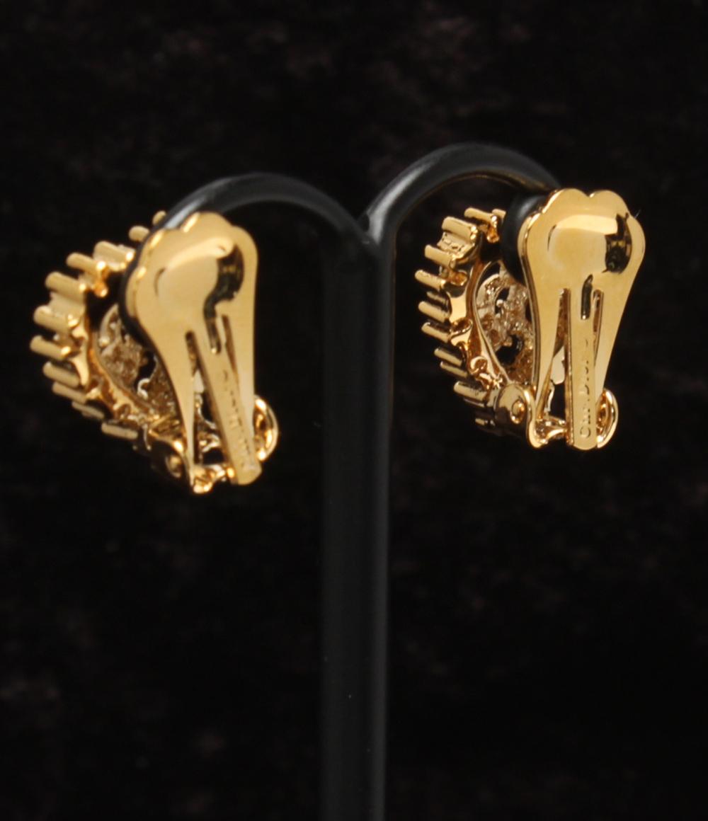 美品 Christian Dior ネックレス イヤリング Diorロゴ ハートモチーフ 2点セット レディース クリスチャンディオール