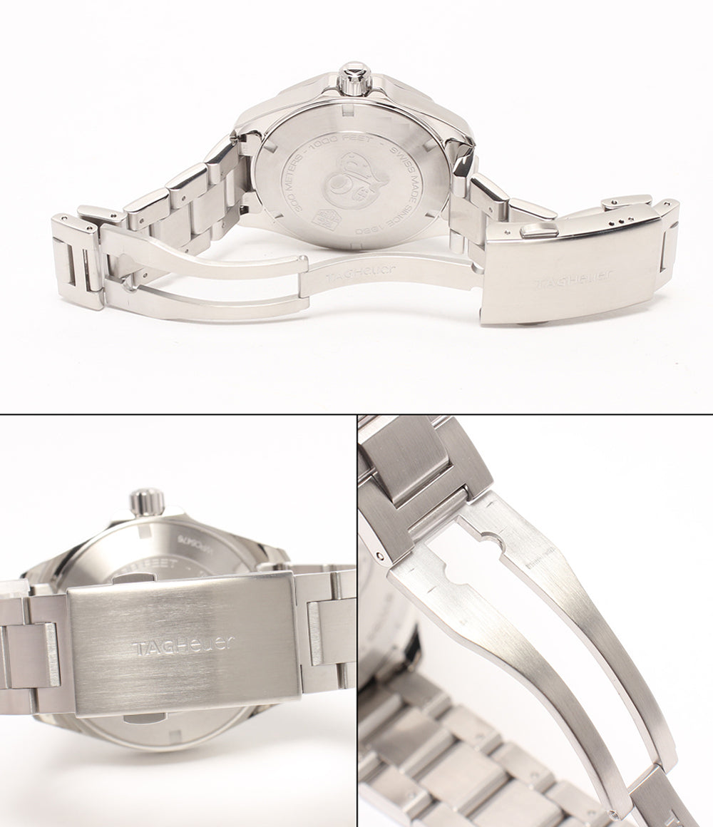 美品 TAG HEUER 腕時計 アクアレーサー クオーツ ブラック WAY1110 BA0928 メンズ タグホイヤー