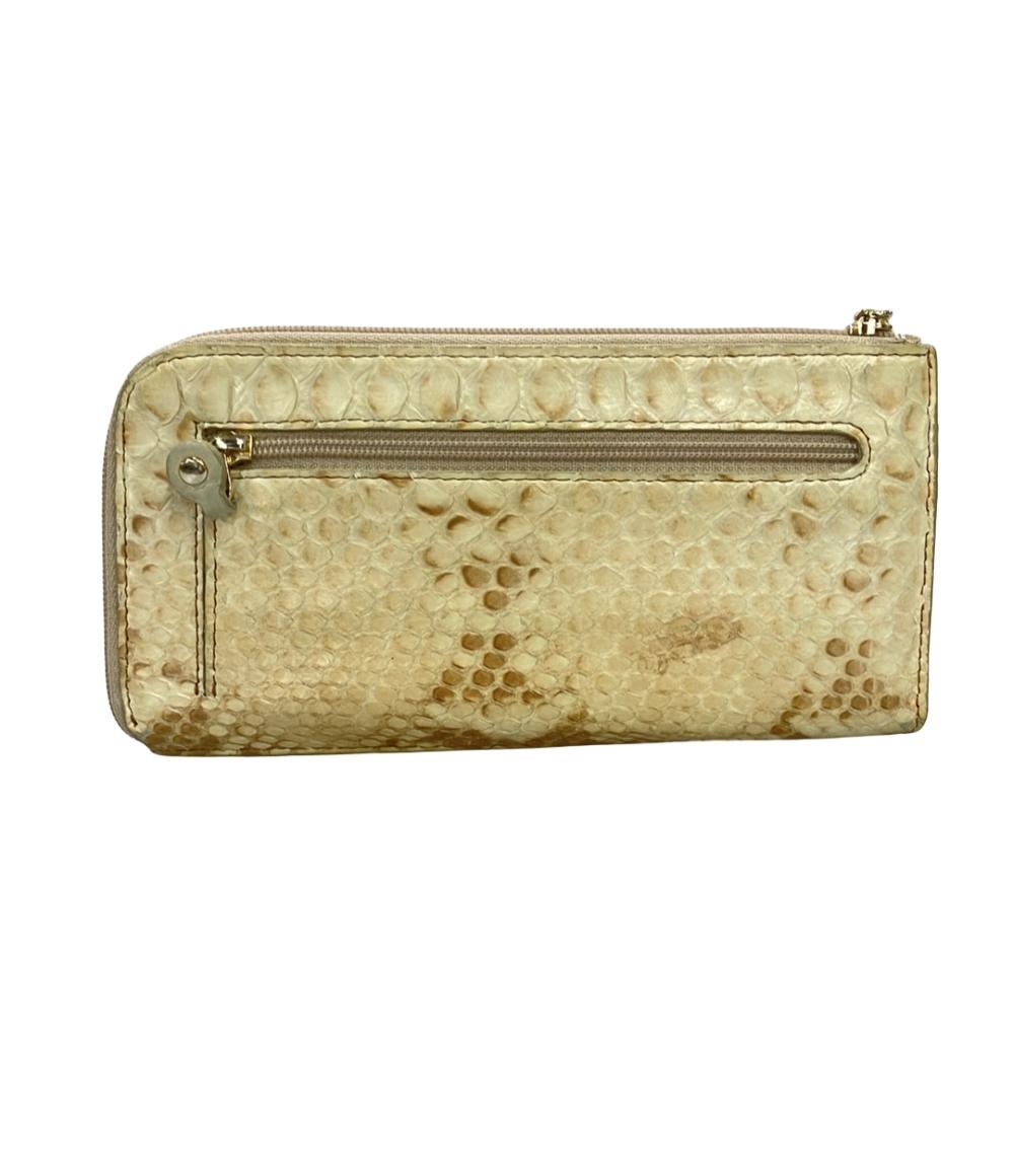 ATAO L字ファスナー長財布 パイソン レザー レディース アタオ