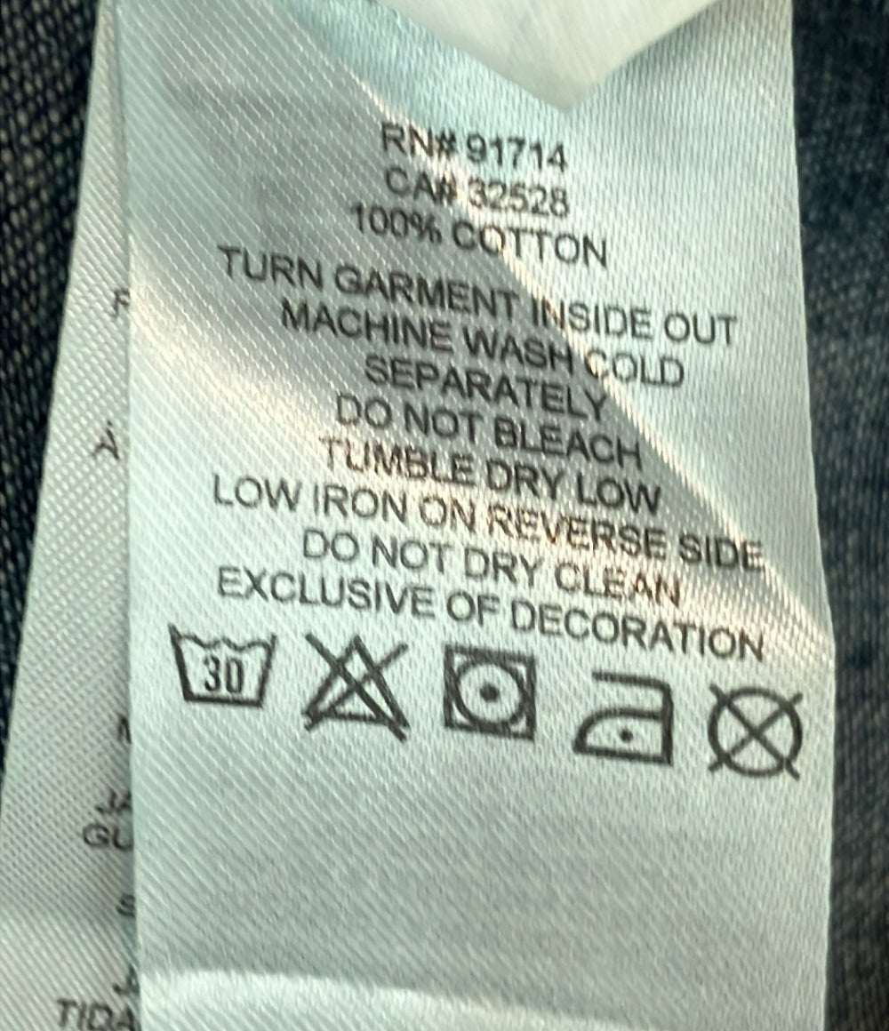 ARMANI EXCHANGE デニムシャツ 長袖 ダンガリー ウエスタン スナップボタン レディース SIZE M アルマーニエクスチェンジ