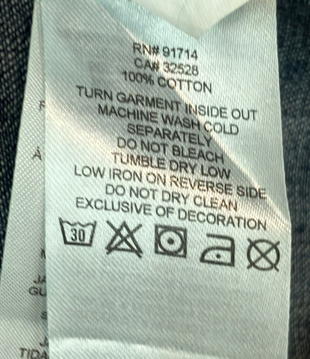 ARMANI EXCHANGE デニムシャツ 長袖 ダンガリー ウエスタン スナップボタン レディース SIZE M アルマーニエクスチェンジ