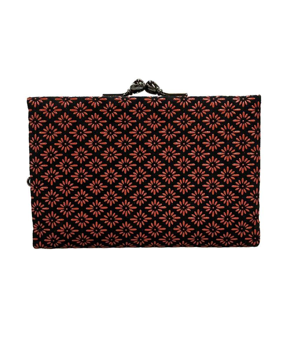 INDENYA 三つ折りがま口財布 レディース 印傳屋