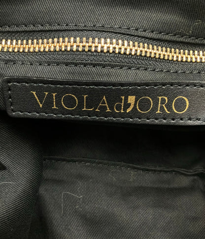 VIOLAd'ORO ショルダーバッグ 肩掛け ヒョウ柄 レオパード柄 チェーン レディース ヴィオラドーロ
