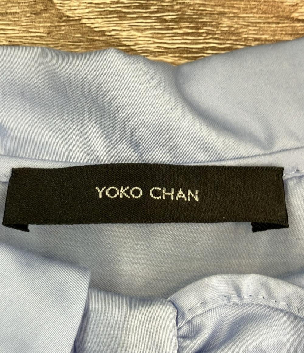 YOKO CHAN 半袖ブラウス パフスリーブ フロントフリル ボタン YCB-421-284 L レディース SIZE 40 (M) ヨーコチャン