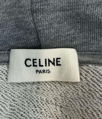 CELINE パーカー スウェット ルーズ フーディー コットンフリース 長袖 ライトグレー 2Y468670Q メンズ SIZE M セリーヌ
