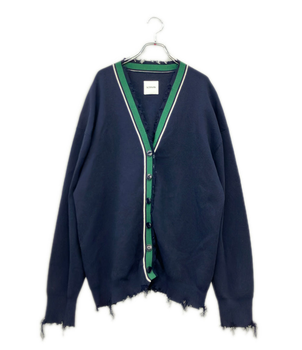 NOUNLESS 長袖 グランジ チルデン ニット カーディガン レディース SIZE 1 ナウンレス
