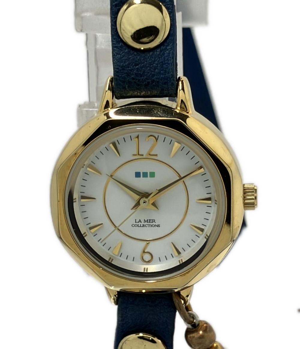 LA MEL COLLECTIONS 腕時計 クオーツ ホワイト レディース ラメール コレクション