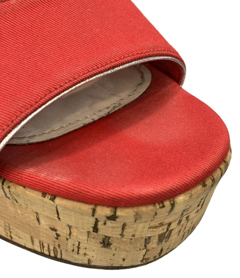 Miu Miu アンクルストラップ厚底サンダル レディース SIZE 38 ミュウ ミュウ