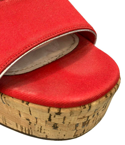 Miu Miu アンクルストラップ厚底サンダル レディース SIZE 38 ミュウ ミュウ