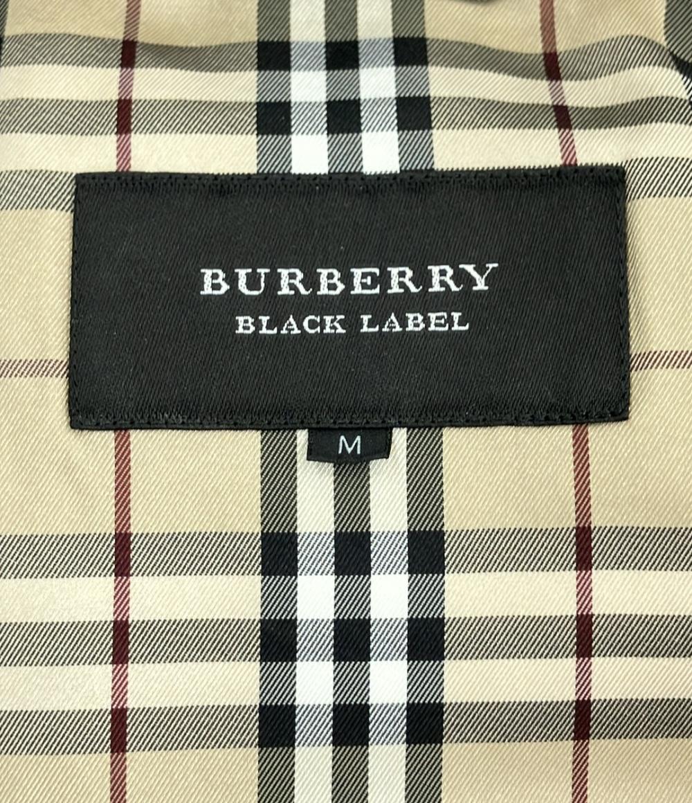 美品 BURBERRY BLACK LABEL ダウンジャケット ラビットファー BMP04-133-44 メンズ SIZE M バーバリーブラックレーベル