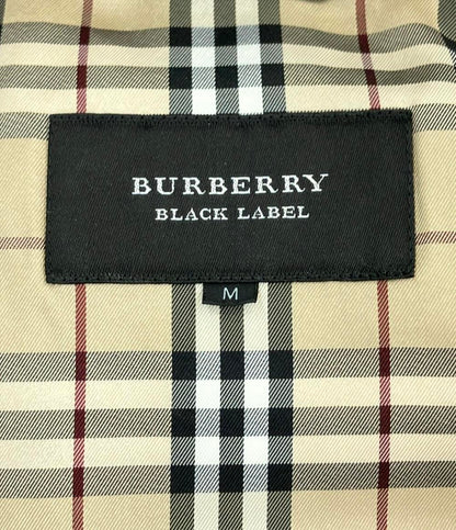 美品 BURBERRY BLACK LABEL ダウンジャケット ラビットファー BMP04-133-44 メンズ SIZE M バーバリーブラックレーベル