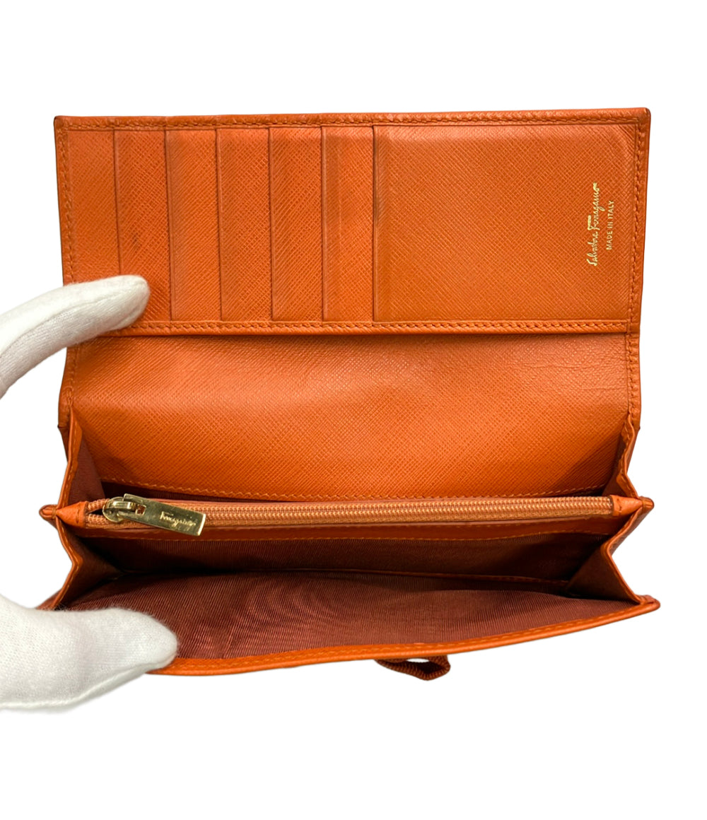 Salvatore Ferragamo 長財布 レザー ヴァラ KI-22B559 レディース