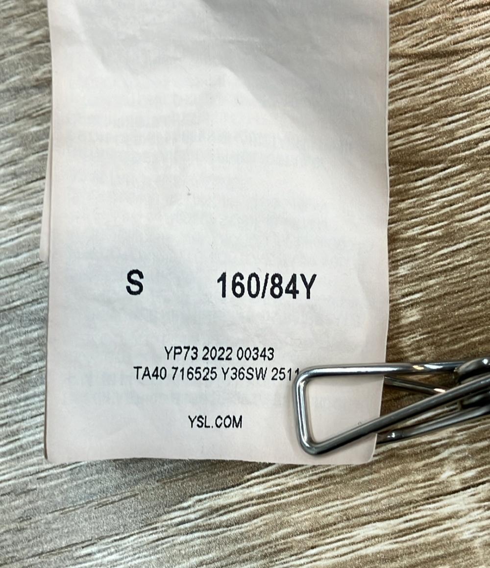 SAINT LAURENT 長袖スウェット グレージュ ショート丈 716525 レディース SIZE S サンローラン