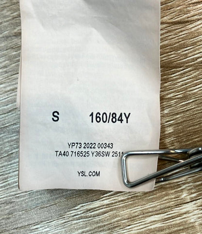 SAINT LAURENT 長袖スウェット グレージュ ショート丈 716525 レディース SIZE S サンローラン