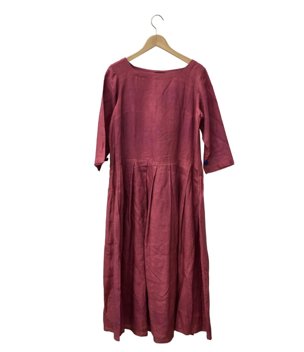 美品 ハウス オブ ロータス 七分袖ワンピース レディース HOUSE OF LOTUS