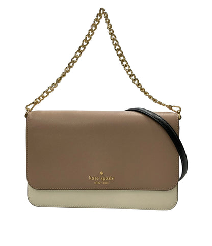 美品 Kate Spade 2way ショルダーバッグ 肩掛け チェーン 斜めがけ レディース ケイトスペード