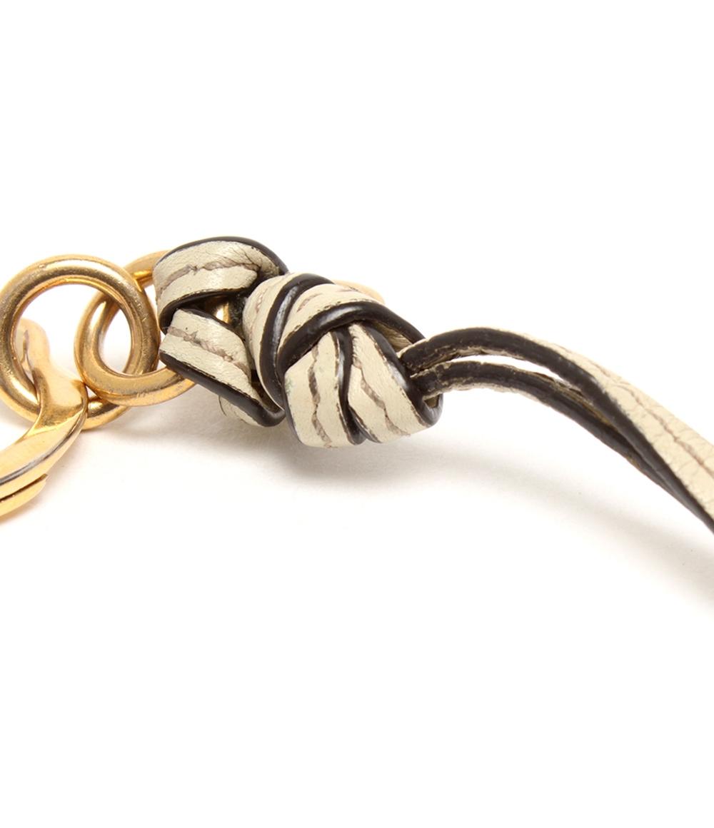 GUCCI チャーム キーリング レザー GG インターロッキング ユニ