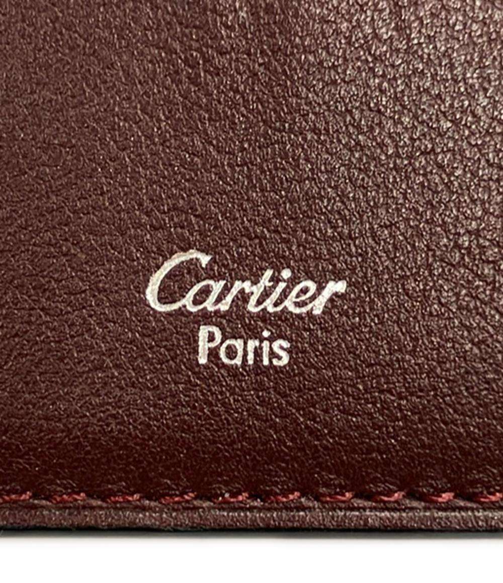 Cartier 二つ折り長財布 レザー マストドゥカルティエ メンズ カルティエ