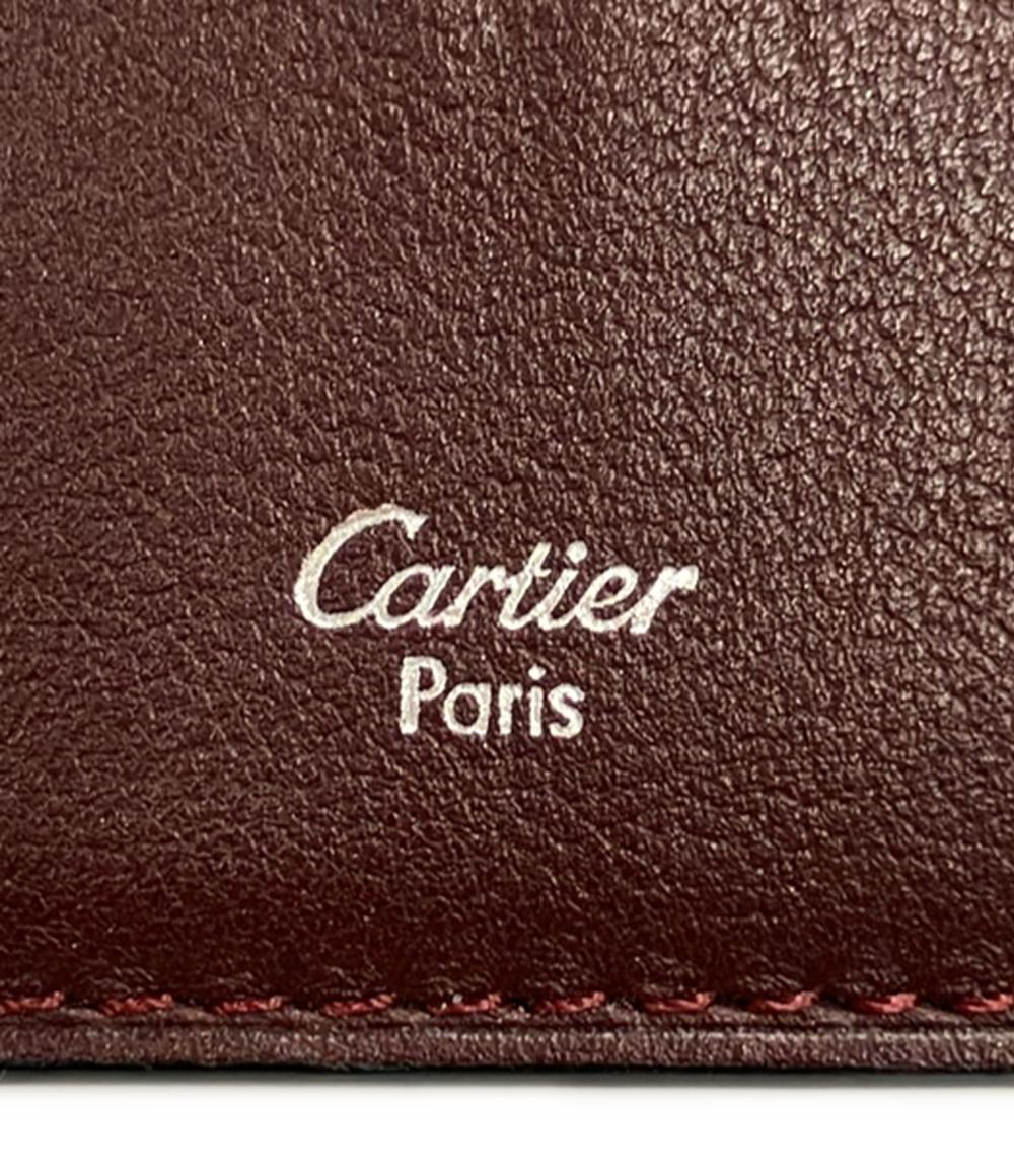 Cartier 二つ折り長財布 レザー マストドゥカルティエ メンズ カルティエ