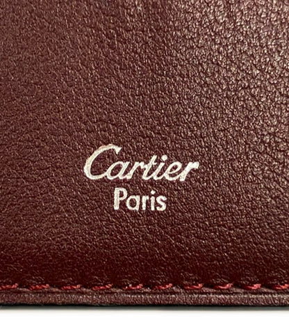 Cartier 二つ折り長財布 レザー マストドゥカルティエ メンズ カルティエ