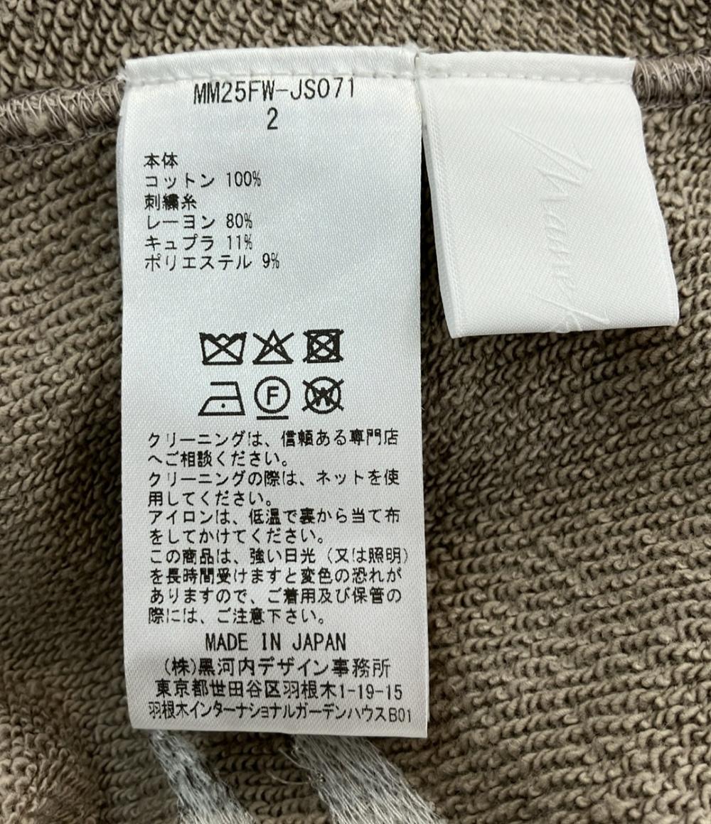 美品 mame kurogouchi フローラルモチーフエンブロイダリースウェット 草花刺繍 mm25fw-js071 レディース SIZE 2 (M) マメクロゴウチ