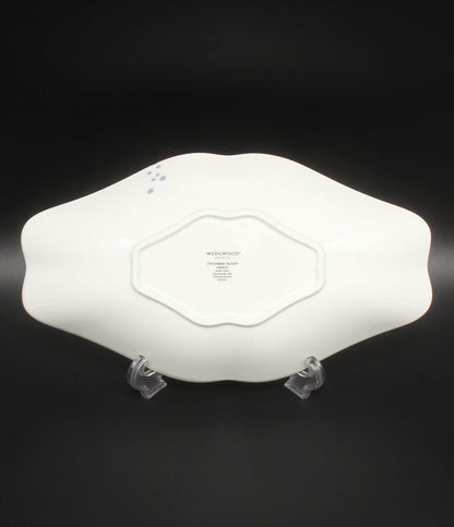 美品 WEDGWOOD マルチディッシュ 皿 30cm ストロベリー ブルーム インディゴ ウェッジウッド