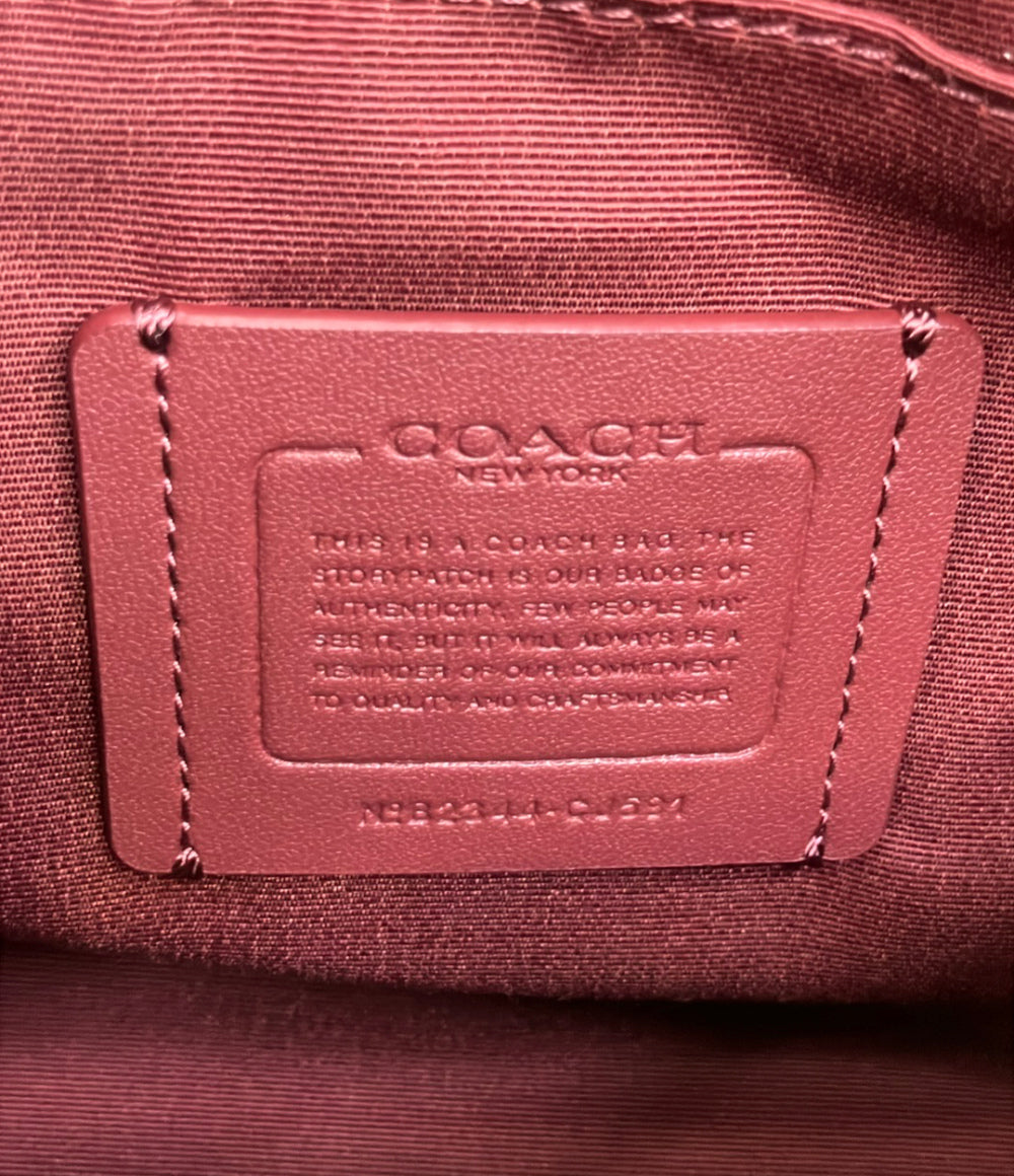 美品 COACH ショルダーバッグ 斜め掛け サリバン フラップ クロスボディ シグネチャー CJ591 メンズ レディース コーチ