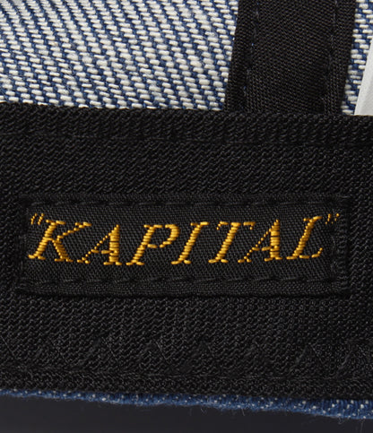 美品 KAPITAL ベースボールキャップ 11.5ozﾃデニム K2503XH519 メンズ レディース SIZE F キャピタル