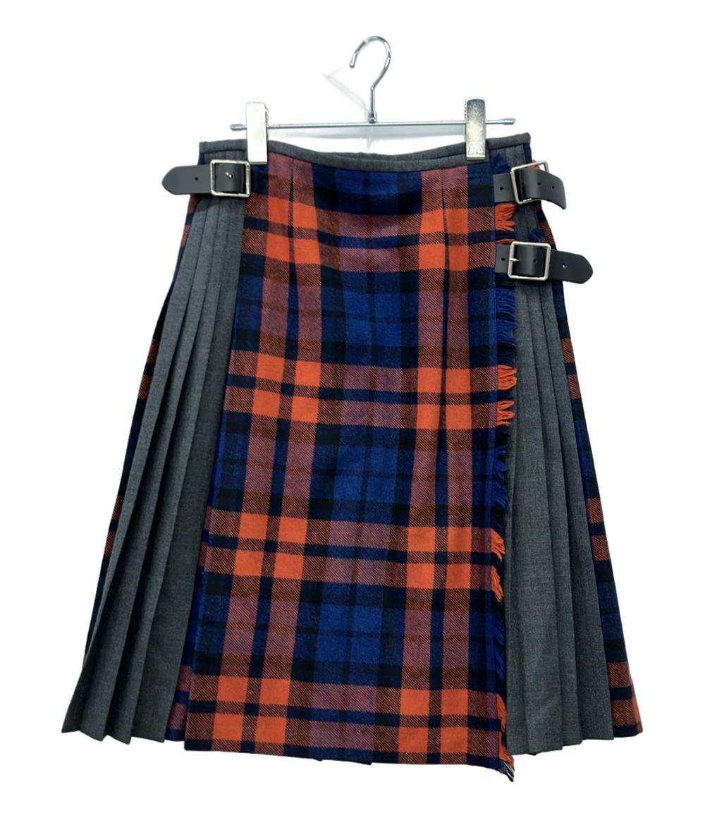 美品 O’NEIL of DUBLIN キルトスカート チェック レディース SIZE 10 (M) オニールオブダブリン