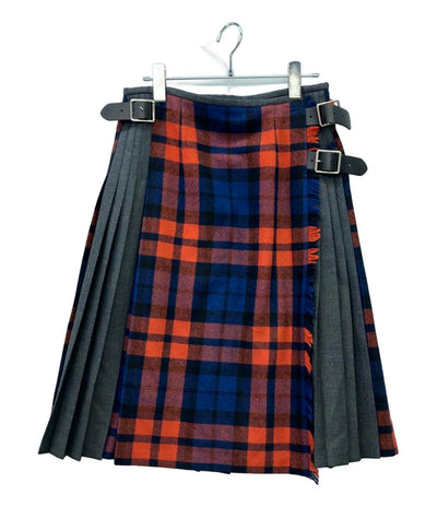 美品 O’NEIL of DUBLIN キルトスカート チェック レディース SIZE 10 (M) オニールオブダブリン