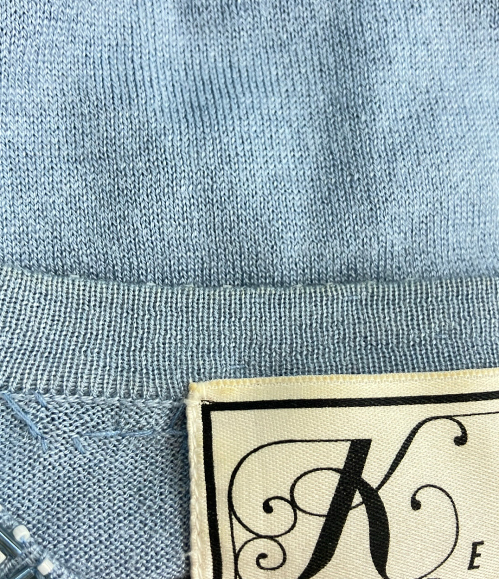 KEITA MARUYAMA 長袖 フラワー刺繍 カーディガン レディース SIZE 2 ケイタマルヤマ