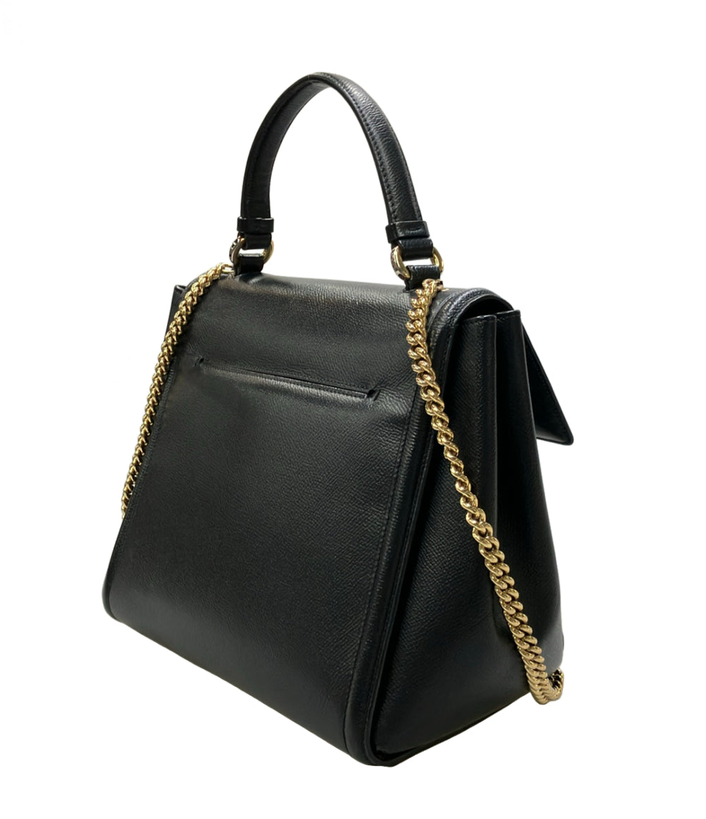 Salvatore Ferragamo ハンドバッグ ショルダーバッグ チェーン リボン2WAY 斜め掛け レザー ヴァラ AU-21 G697 レディース サルヴァトーレフェラガモ