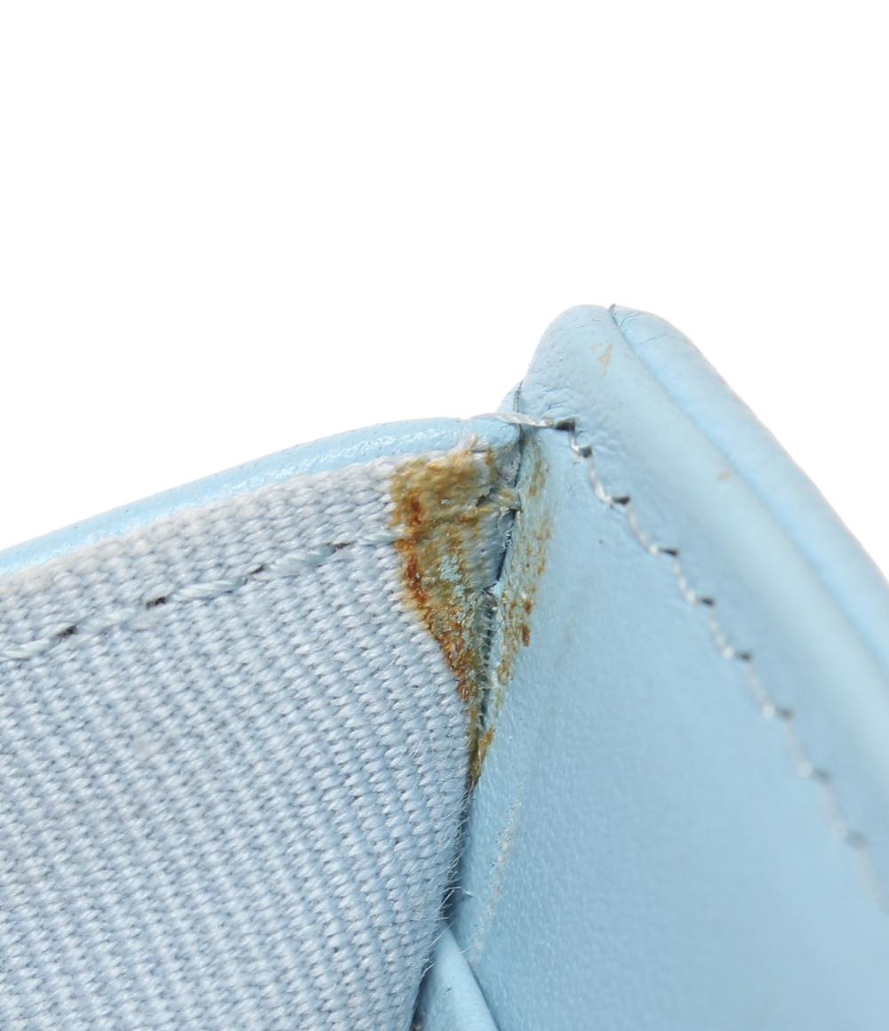 シャネル 三つ折り財布 キャビアスキン レディース CHANEL