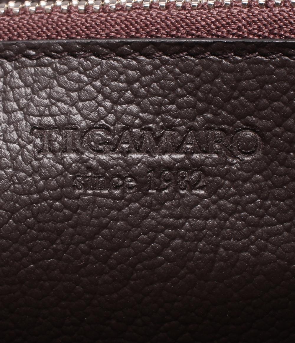 美品 ティガマロ ラウンドファスナー長財布 メンズ TIGAMARO