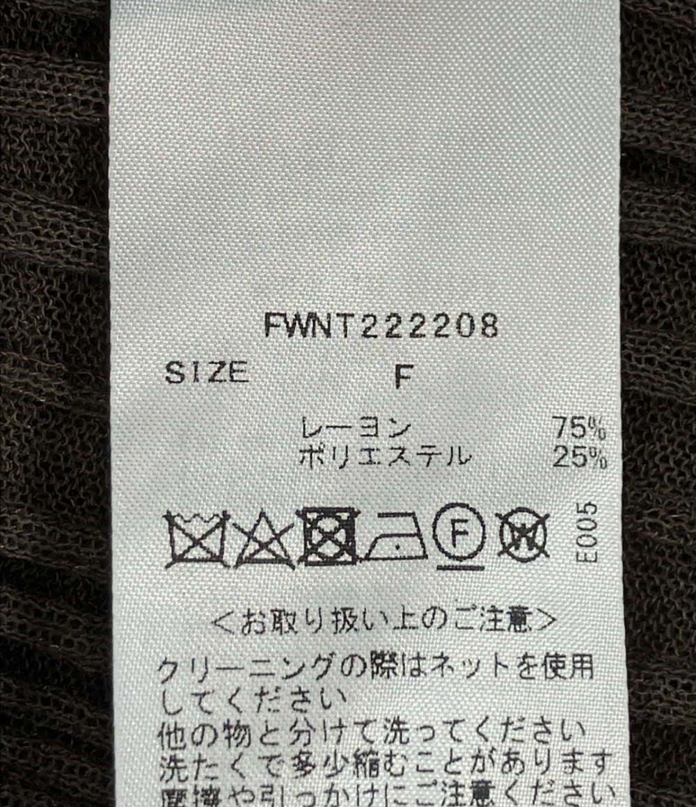 フレイアイ・ディー シアー長袖ニットシャツ レディース SIZE F (M) FRAY I.D