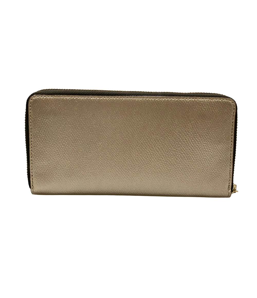 美品 COACH ラウンドファスナー長財布 F21068 レディース コーチ