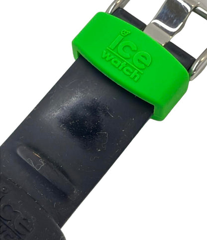 ice watch 腕時計 ブラックグリーンミディアム ピエールクエ クオーツ ブラック 017599 レディース メンズ アイスウォッチ