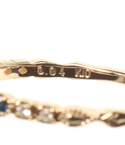 美品 アガット リング 指輪 2点セット K10 レディース SIZE 9号 11号 agete