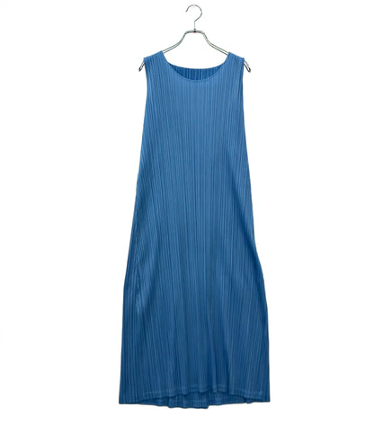 美品 ISSEY MIYAKE プリーツノースリーブワンピー 16AW PP63-JH165 レディース SIZE 3 (L) イッセイミヤケ