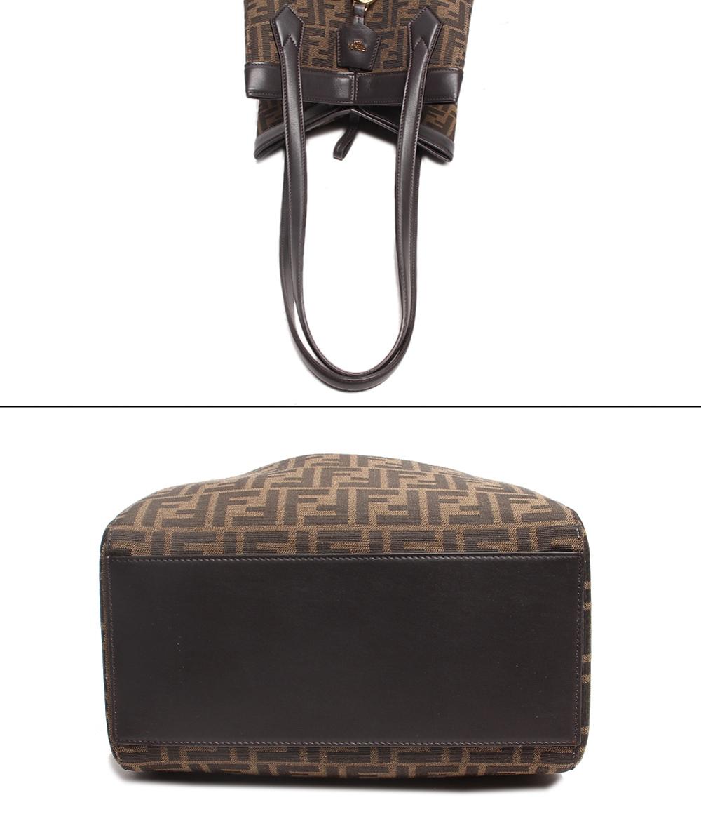 フェンディ ショルダーバッグ 巾着型 ゴールド金具 Fendi Origami ミディアム FFモチーフ ジャカードファブリック ズッカ 8BH414AFPMF1GL7 レディース