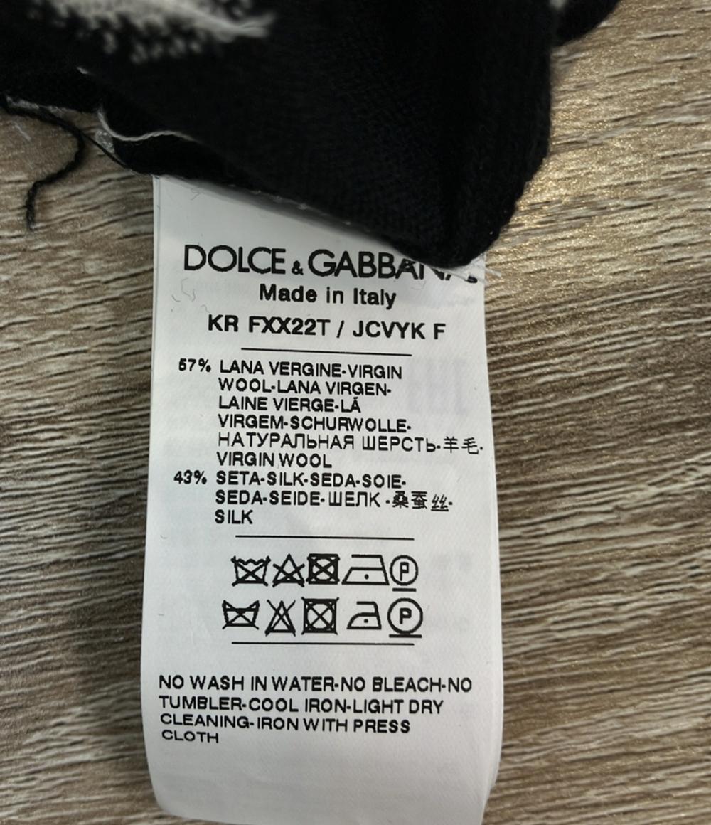 DOLCE&GABBANA 半袖ニット ドット レディース SIZE 44 (L) ドルチェアンドガッバーナ