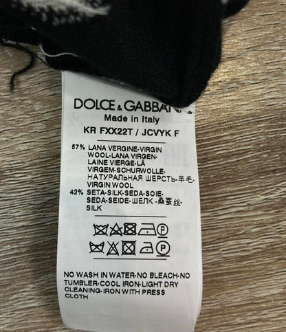 DOLCE&GABBANA 半袖ニット ドット レディース SIZE 44 (L) ドルチェアンドガッバーナ