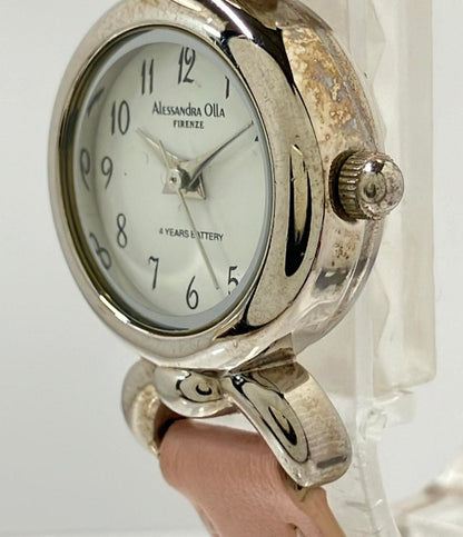 ALESSANDRA OLLA 腕時計 クオーツ ホワイト レディース アレサンドラオーラ