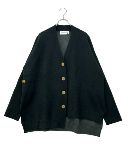 nagonstans 長袖カーディガン ダブルフェイス フロントボタン 470FA870-0700 レディース SIZE M ナゴンスタンス