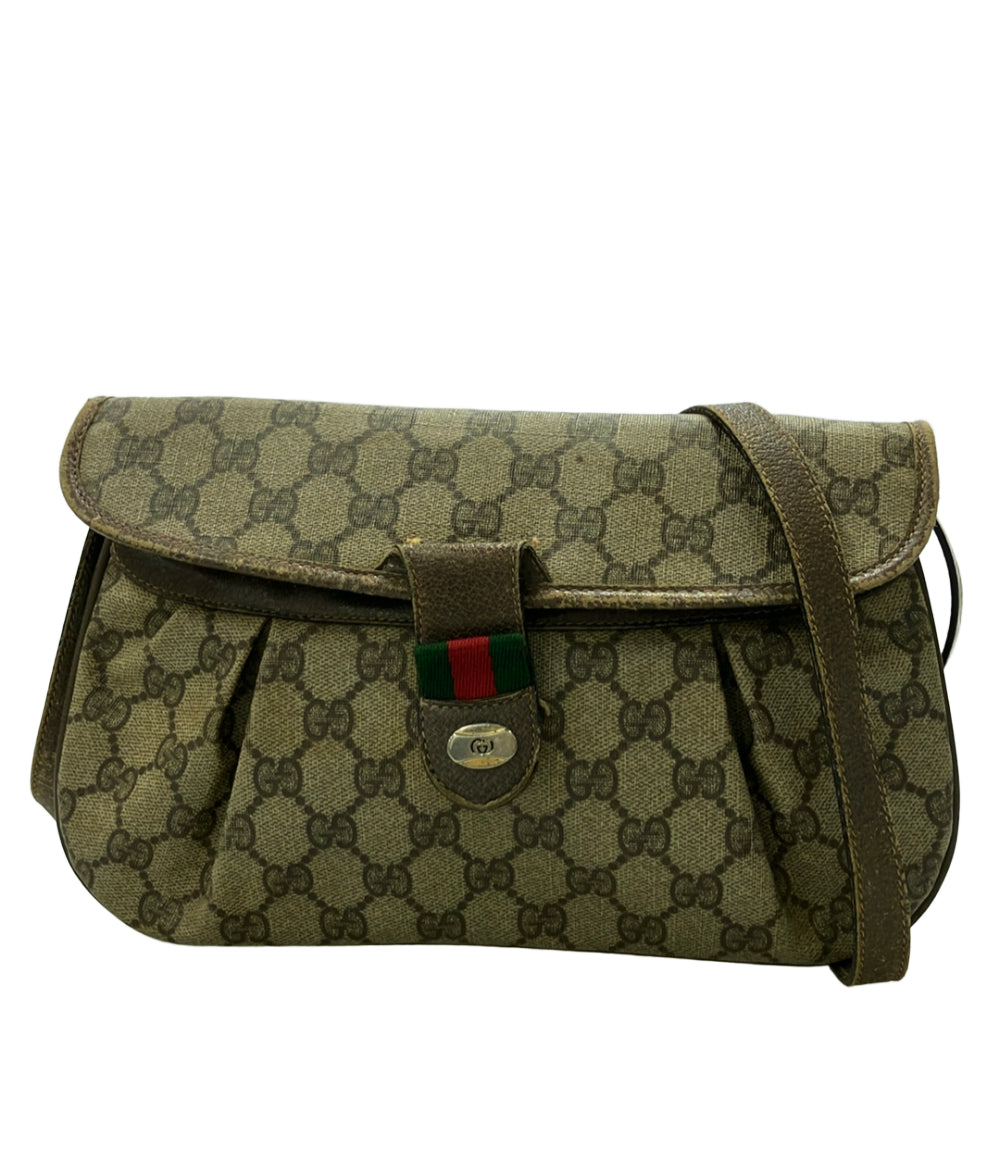 訳あり GUCCI ショルダーバッグ GGキャンバス ・10・02・051・ レディース グッチ