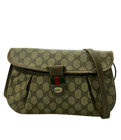 訳あり GUCCI ショルダーバッグ GGキャンバス ・10・02・051・ レディース グッチ